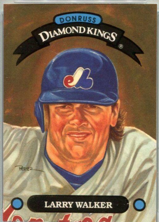 1993 Donruss Diamond Kings Larry Walker #DK-6 card