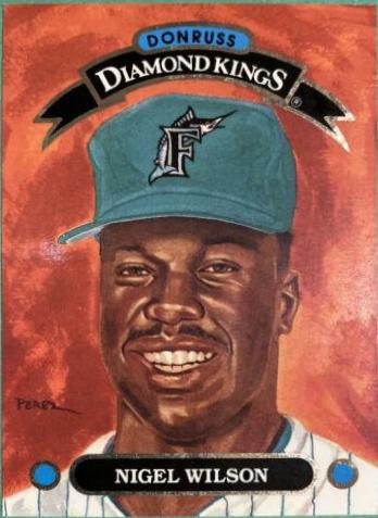 1993 Donruss Diamond Kings Nigel Wilson #DK-27 card