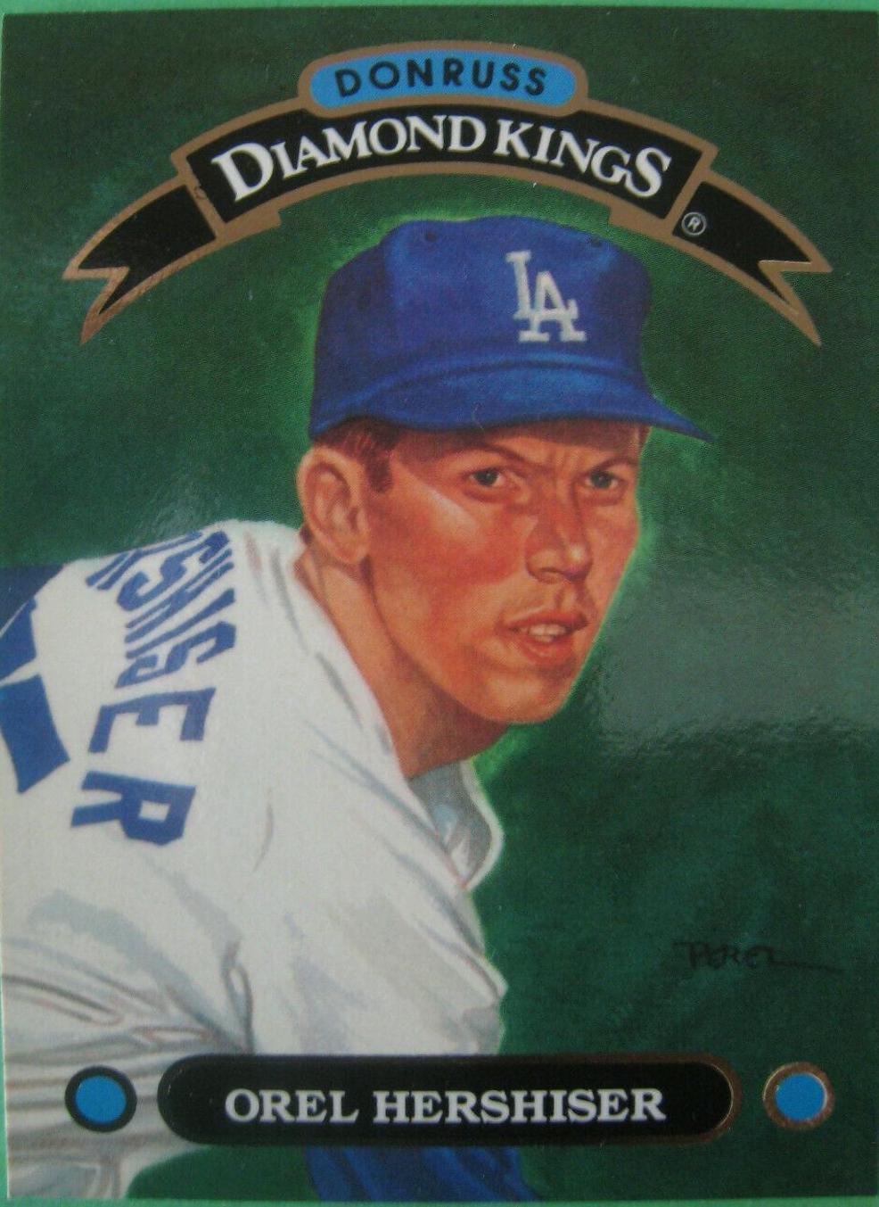 1993 Donruss Diamond Kings Orel Hershiser #DK-14 card