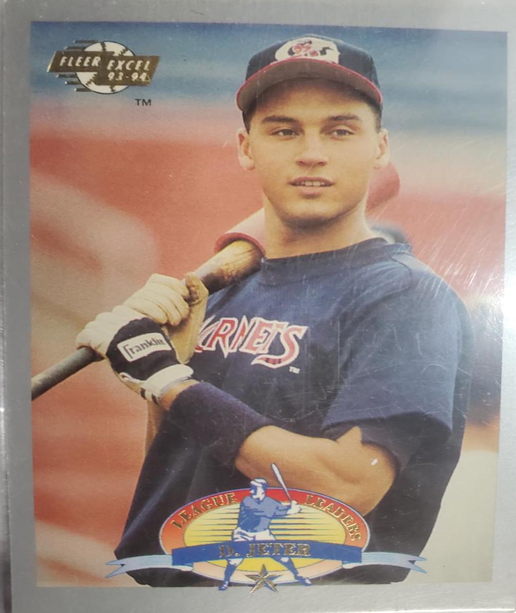 1993 Fleer Excel Derek Jeter [League Leaders] #10 card