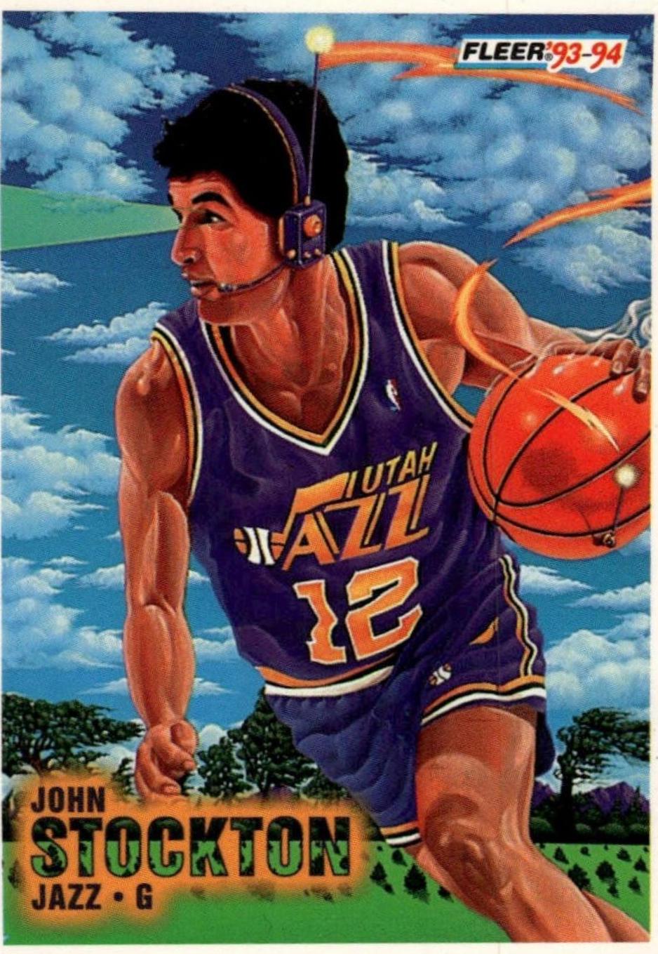 1993 Fleer John Stockton #236 card