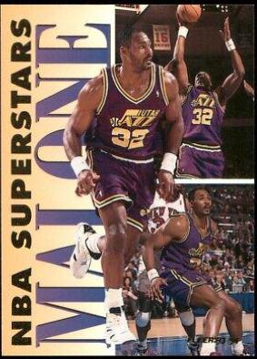 1993 Fleer NBA Superstars Karl Malone #10 card