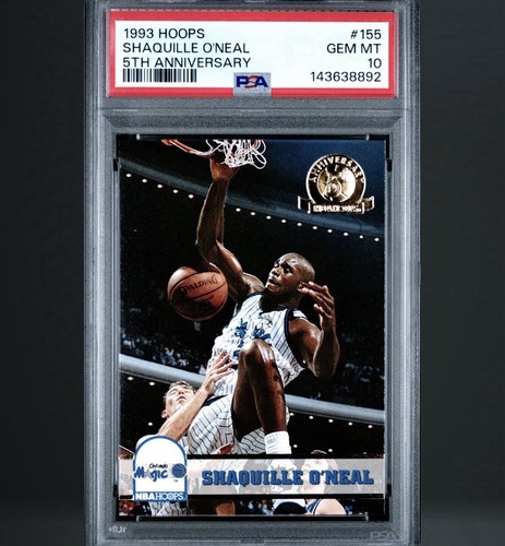 1993 Hoops Shaquille O'Neal #155 card