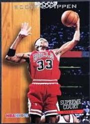 1993 Hoops Supreme Court Scottie Pippen #SC10 card
