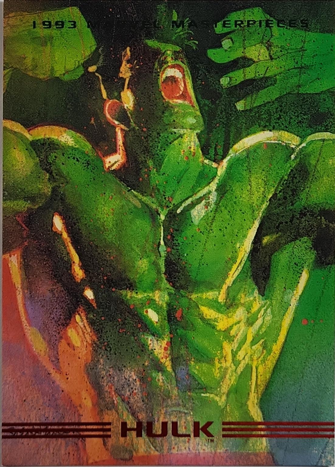 1993 Masterpieces Hulk #1 card