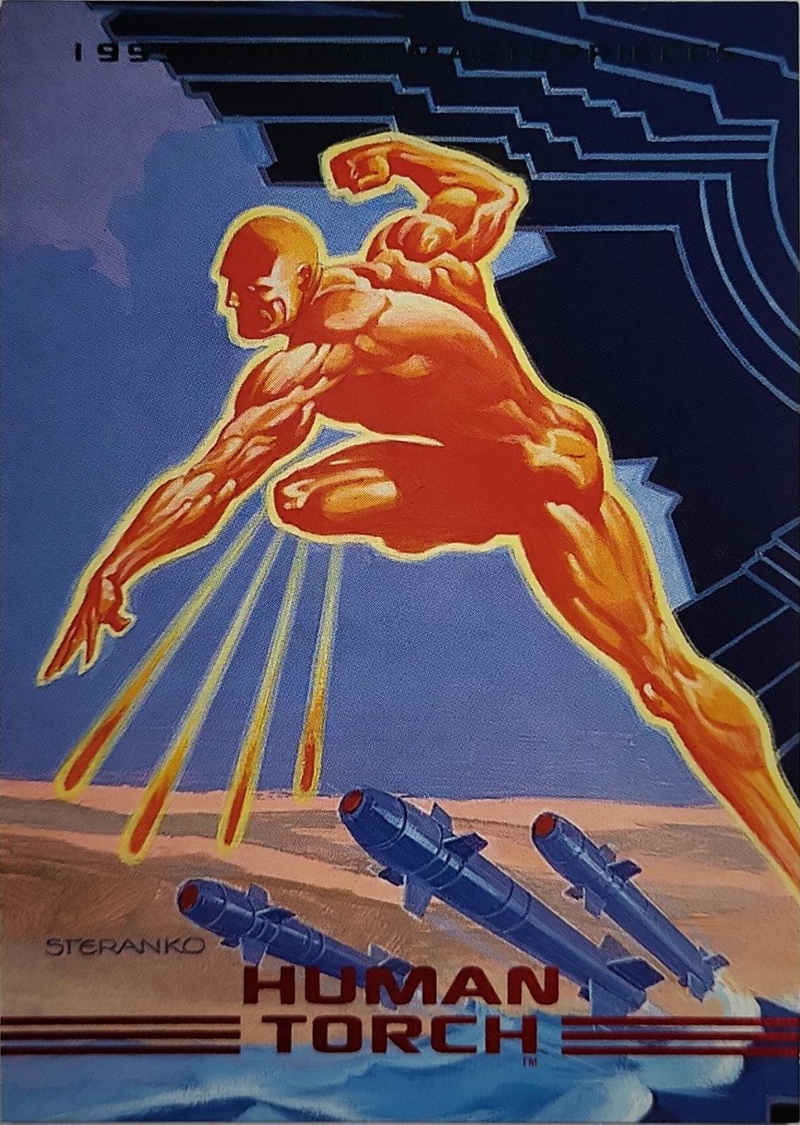 1993 Masterpieces Human Torch #2 card