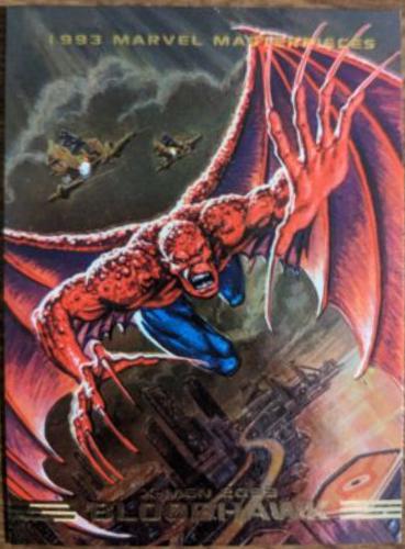 1993 Masterpieces X-Men 2099 Dyna-Etch Bloodhawk #S6 card