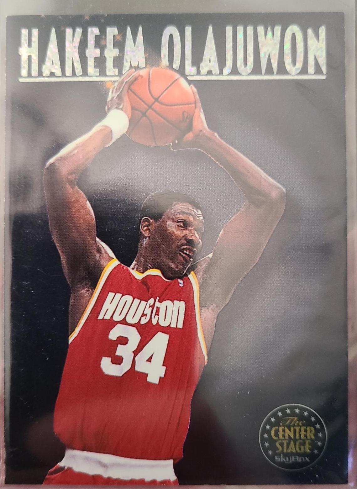 1993 Skybox Premium Center Stage Hakeem Olajuwon #CS6 card