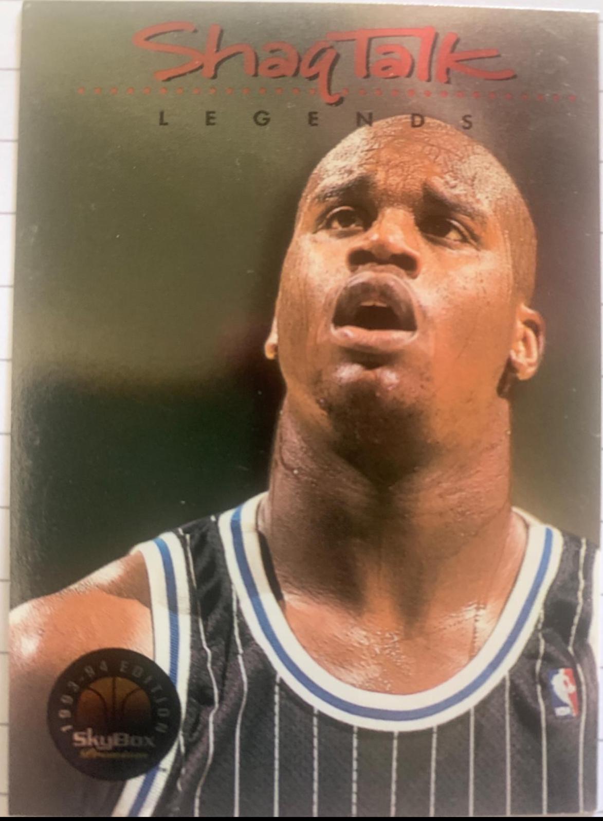 1993 Skybox Premium Shaq Talk Shaquille O’Neal #10 card