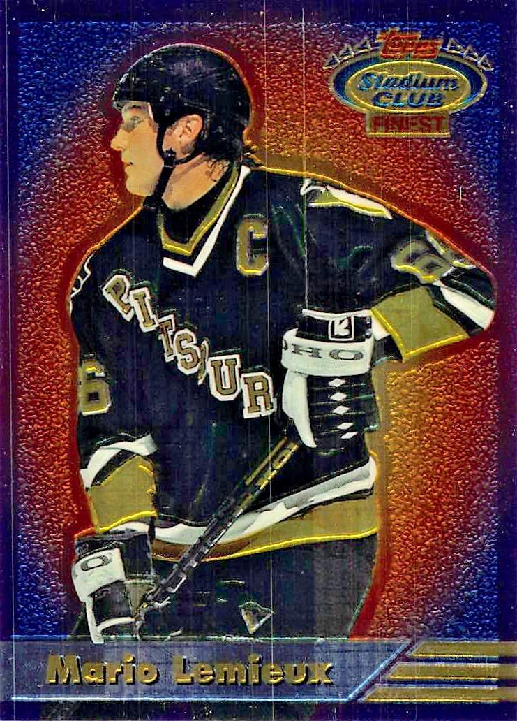 1993 Stadium Club Finest Mario Lemieux #10 card