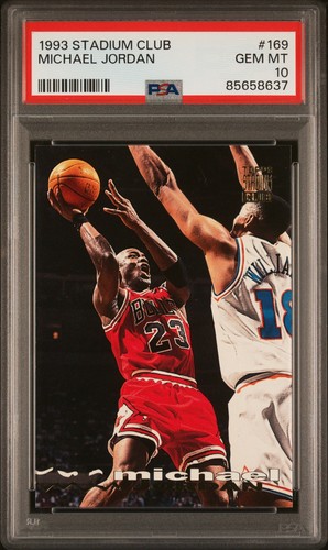 1993 Stadium Club Michael Jordan #169 card