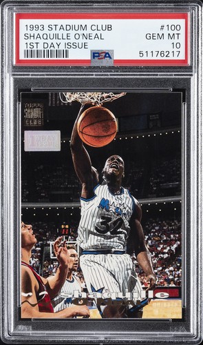 1993 Stadium Club Shaquille O'Neal [1st Day Issue] #100 card