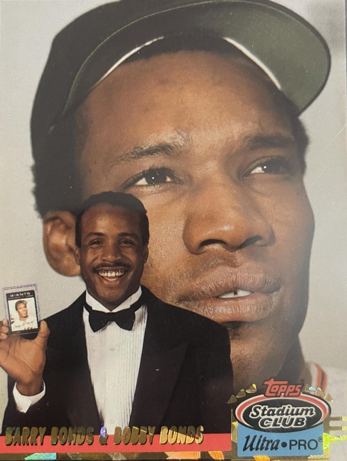1993 Stadium Club Ultra Pro Barry Bonds & Bobby Bonds #5 card