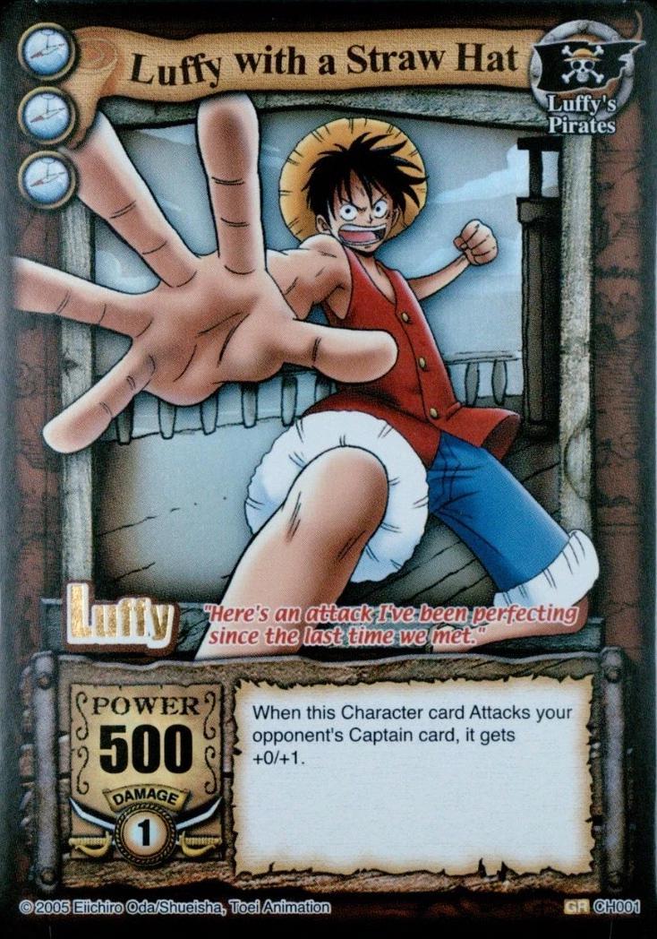 1993 The Quest Begins Luffy With a Straw Hat CH001 card