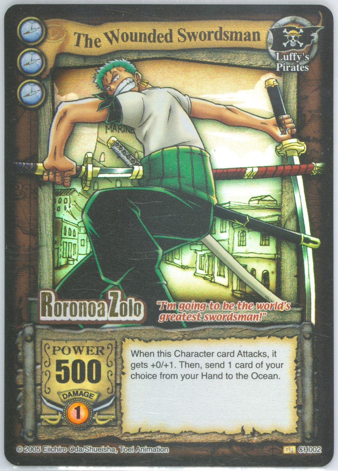 1993 The Quest Begins The Wounded Swordsman CH002 card