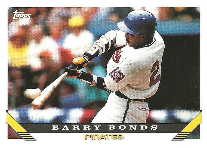 1993 Topps Barry Bonds #2 card