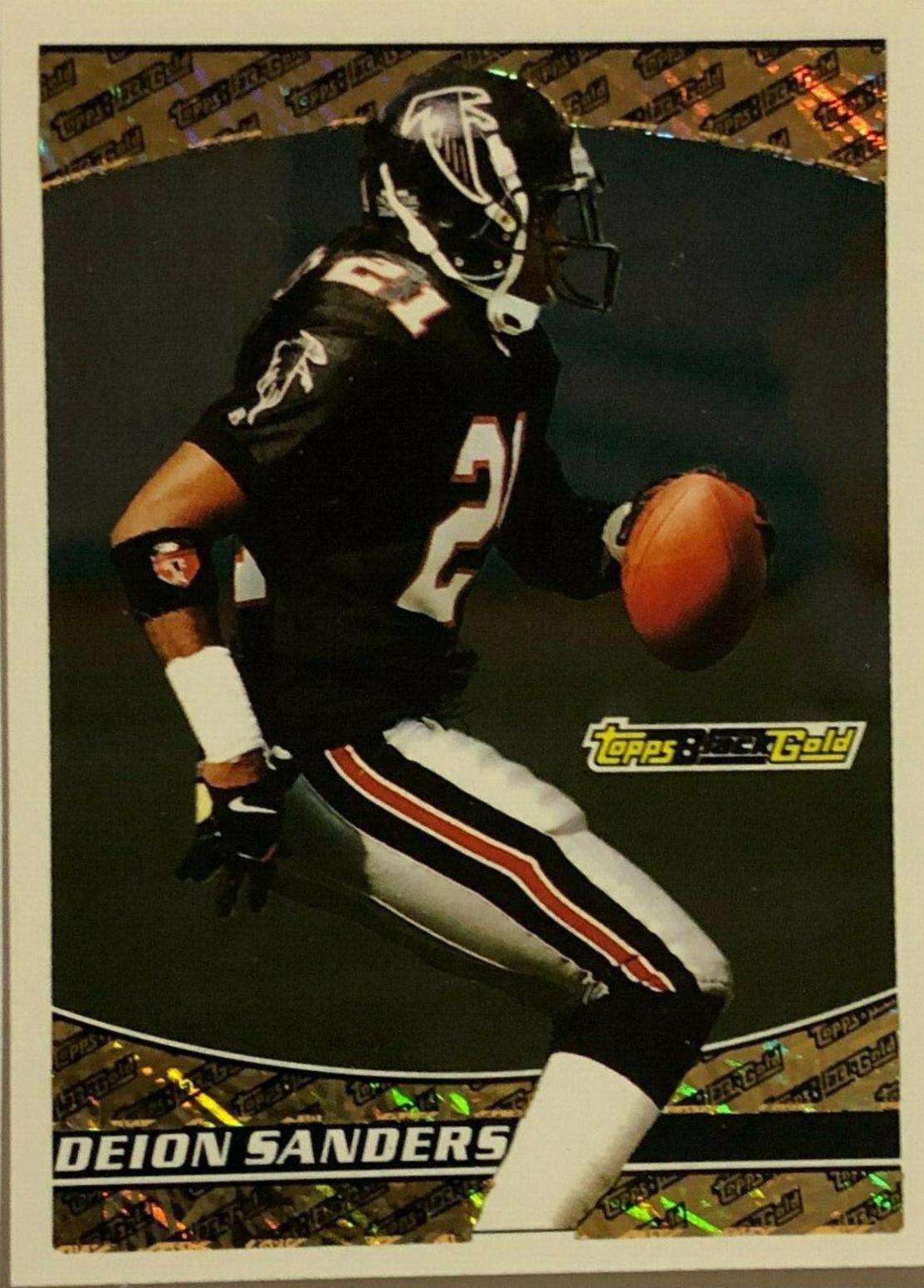 1993 Topps Black Gold Deion Sanders #35 card