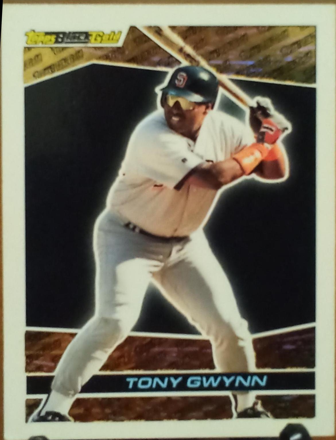 1993 Topps Black Gold Tony Gwynn #8 card
