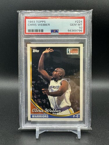 1993 Topps Chris Webber #224 card