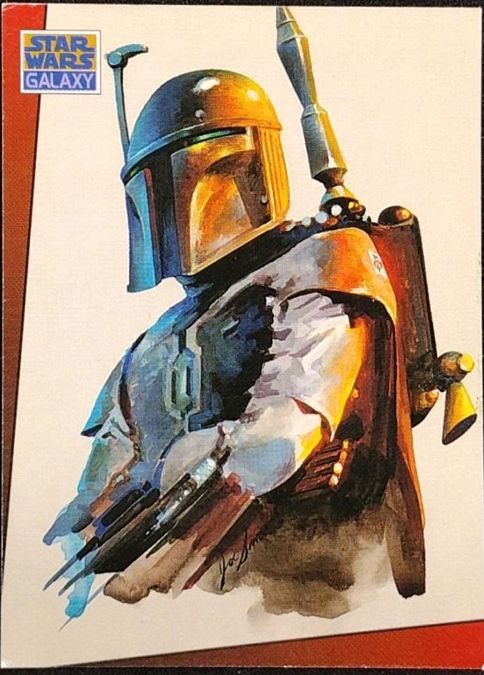 1993 Topps Galaxy Boba Fett #13 card