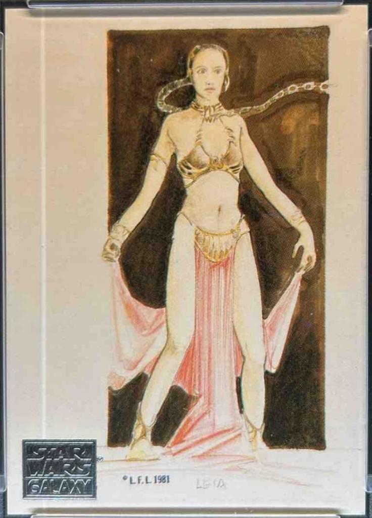 1993 Topps Galaxy Leia as a Pin-Up [Foil] #41 card