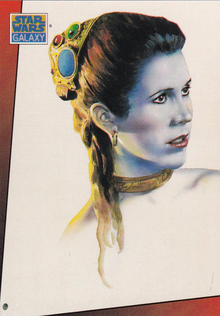 1993 Topps Galaxy Leia Organa #5 card