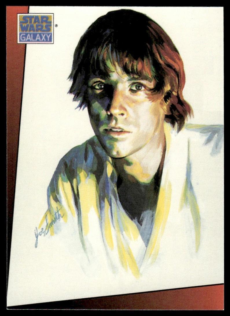 1993 Topps Galaxy Luke Skywalker #3 card