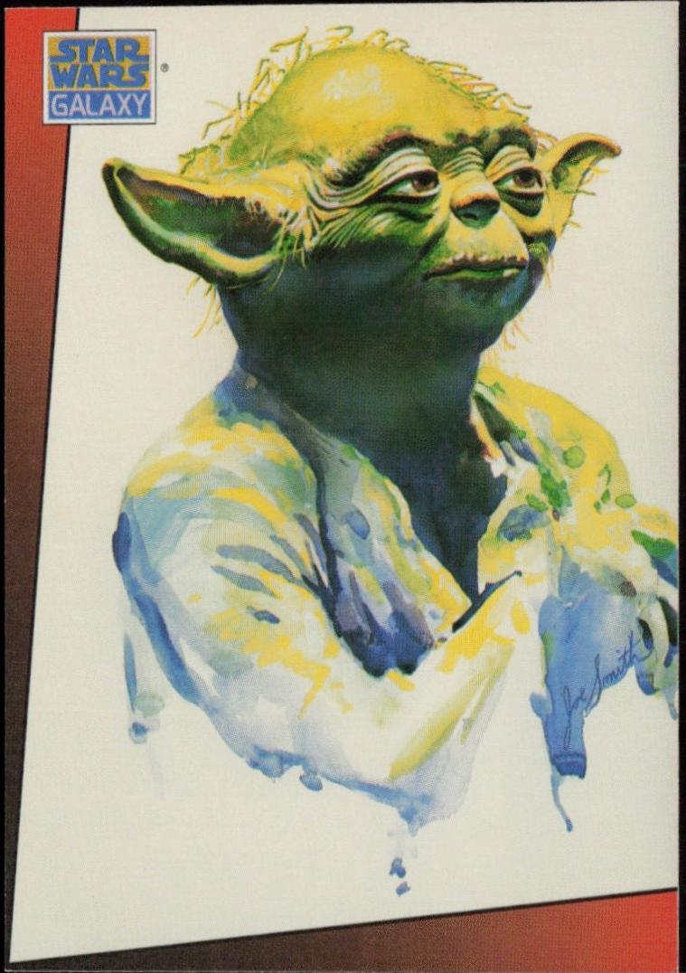 1993 Topps Galaxy Yoda #10 card