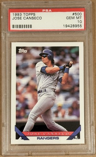 1993 Topps Jose Canseco #500 card