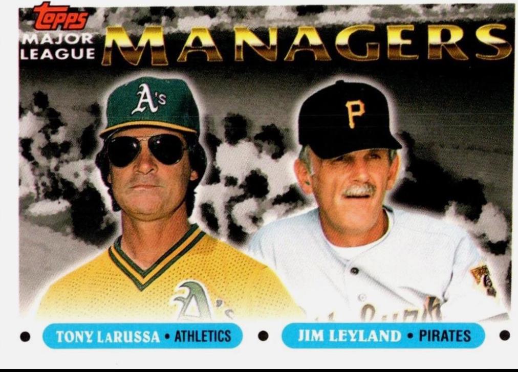 1993 Topps Tony LaRussa / Jim Leyland #511 card