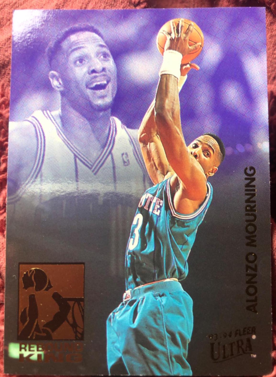 1993 Ultra Rebound Kings Alonzo Mourning #5 card