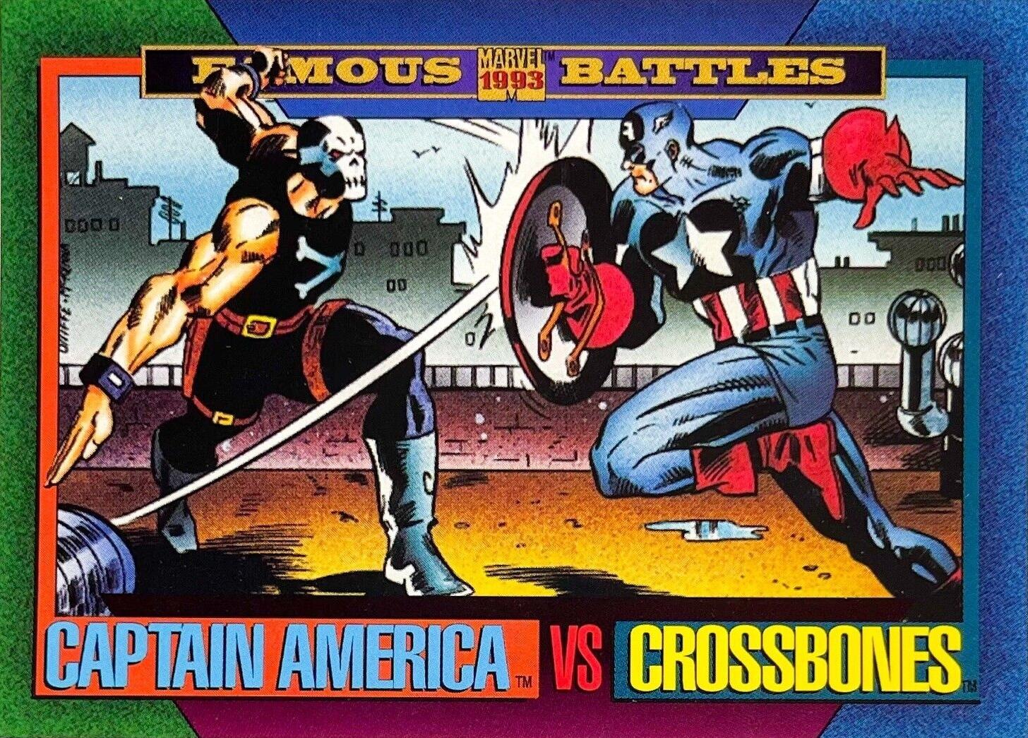 1993 Universe Captain America vs Crossbones #162 card