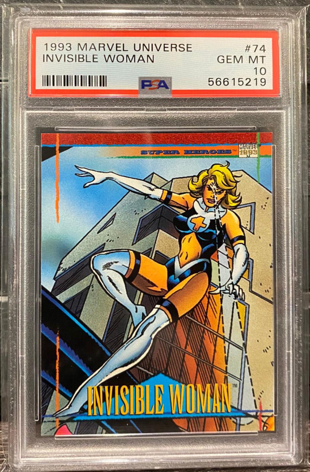 1993 Universe Invisible Woman #74 card