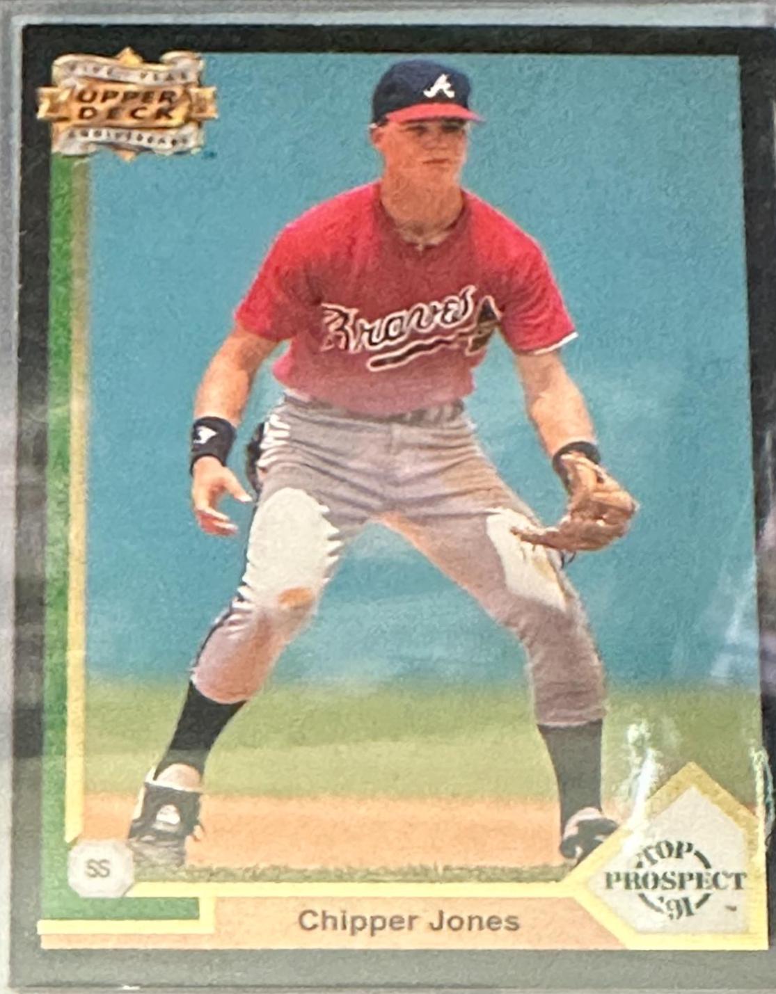 1993 Upper Deck 5th Anniversary Chipper Jones #A11 card