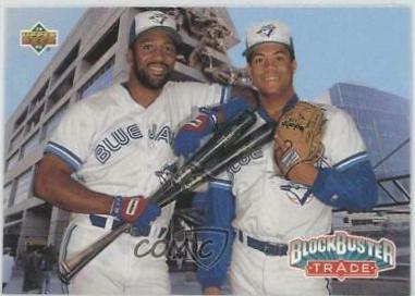 1993 Upper Deck BlockBuster Trade: Roberto Alomar / Joe Carter #42 card