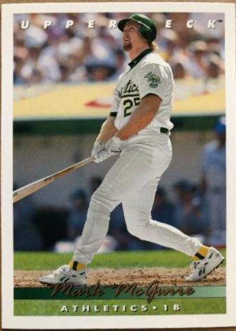 1993 Upper Deck Mark Mcgwire #566 card