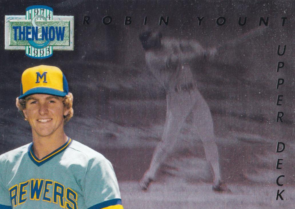 1993 Upper Deck Then & Now Robin Yount #TN15 card