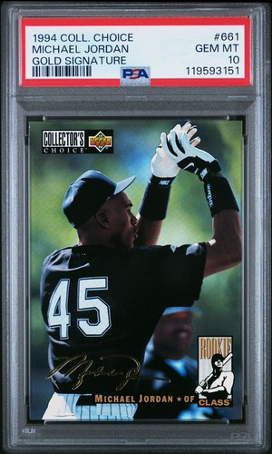 1994 Collector's Choice Michael Jordan [Gold Signature] #661 card
