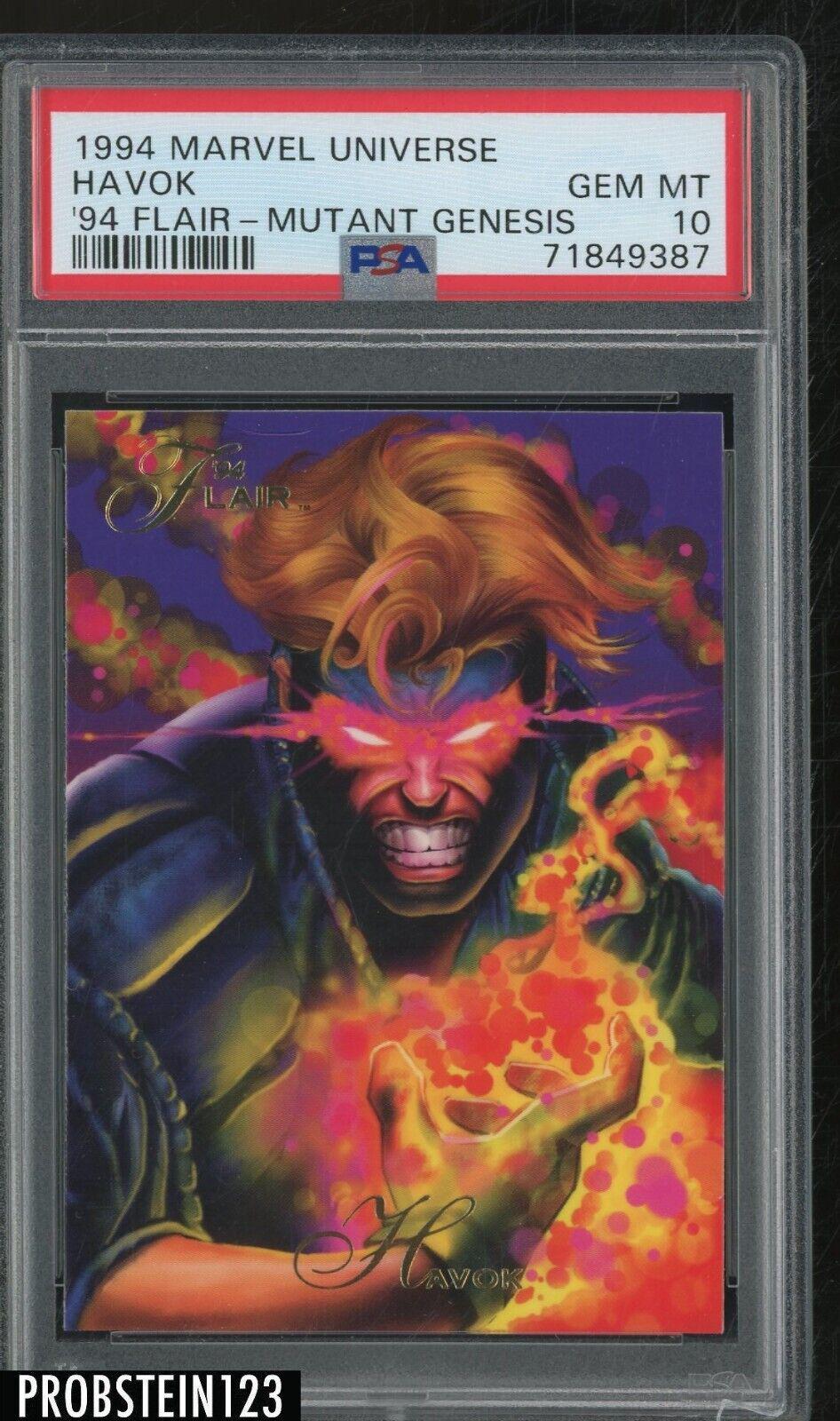 1994 Flair Havok [Mutant Genesis] card