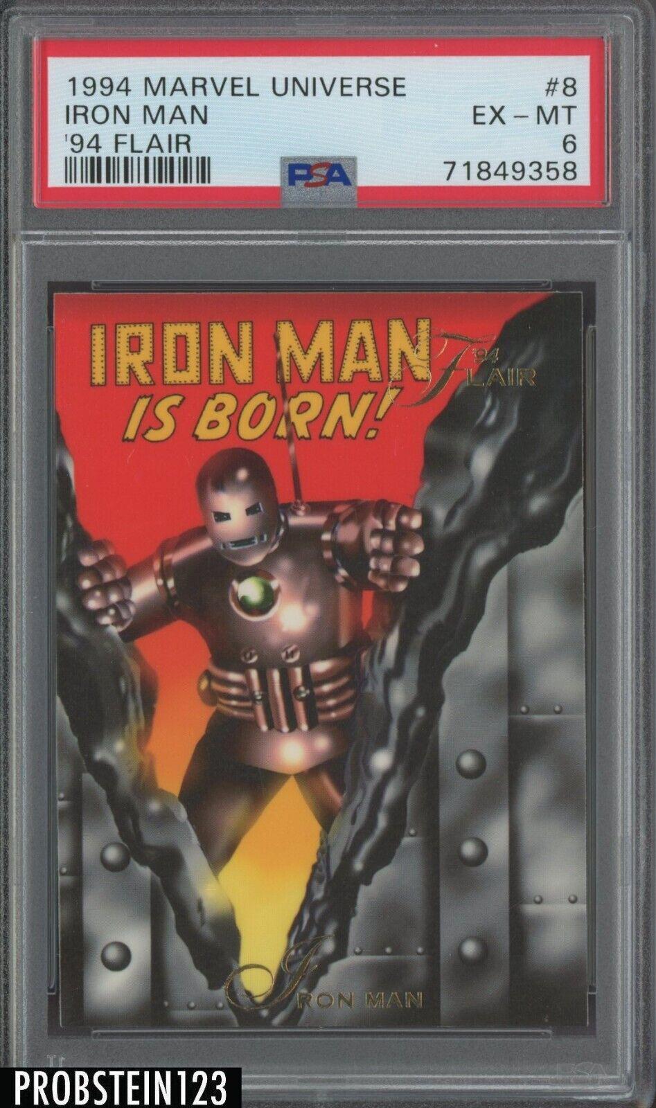 1994 Flair Iron Man #8 card