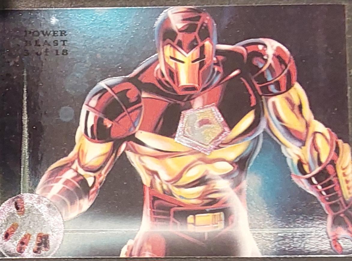 1994 Flair Power Blast Iron Man #3 card
