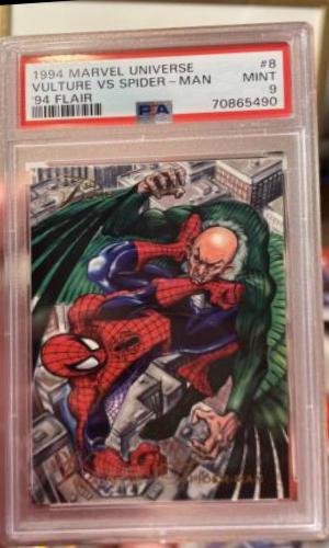1994 Flair Vulture VS Spider-Man #8 card