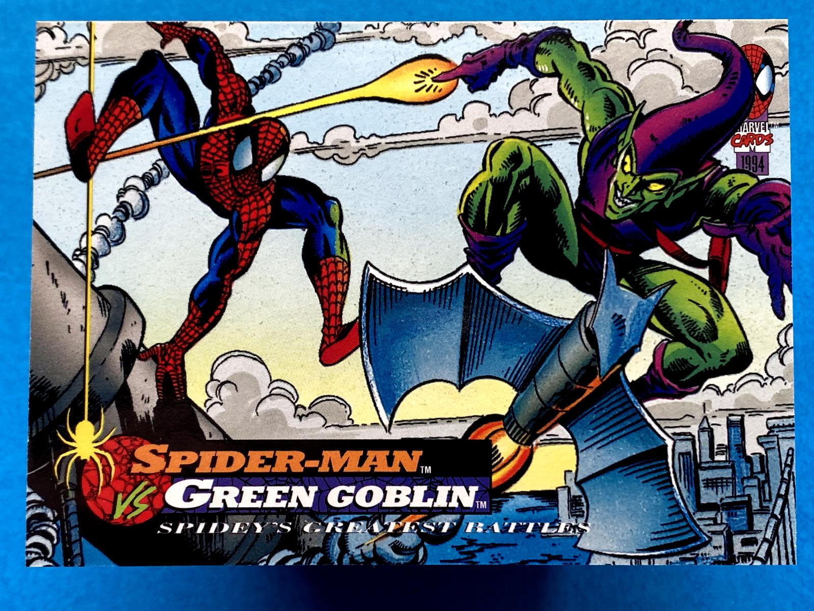1994 Fleer Amazing Spider-Man Spider-Man VS Green Goblin #100 card