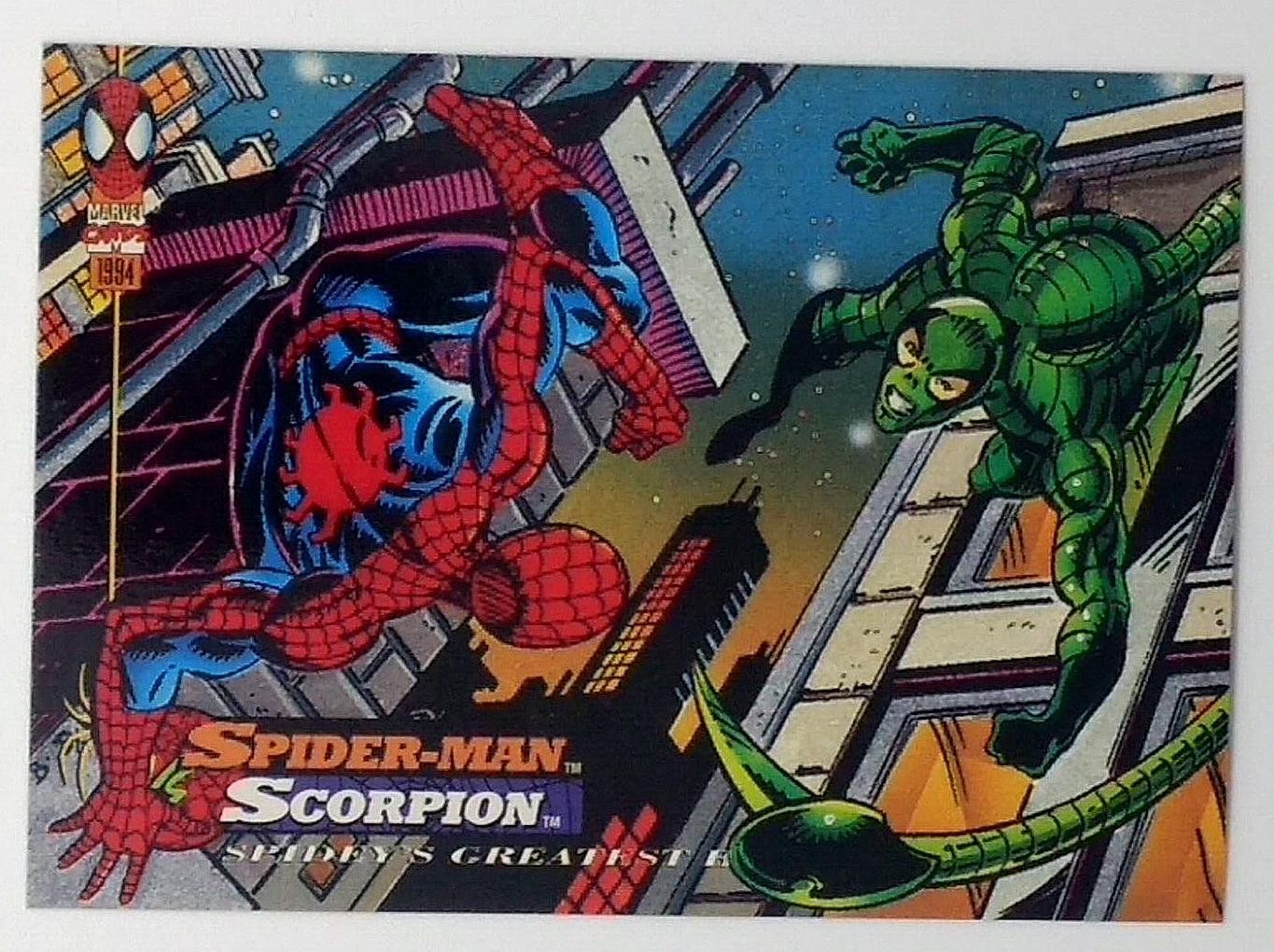 1994 Fleer Amazing Spider-Man Spider-Man VS Scorpion #118 card