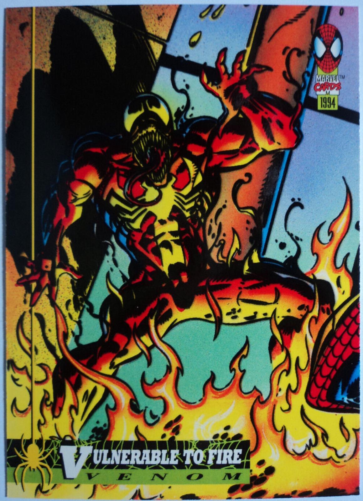 1994 Fleer Amazing Spider-Man Vulnerable to Fire #16 card