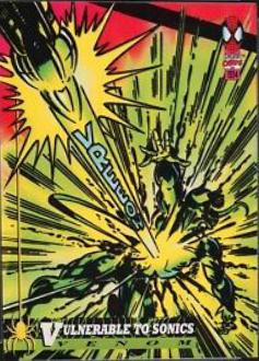 1994 Fleer Amazing Spider-Man Vulnerable to Sonics #10 card