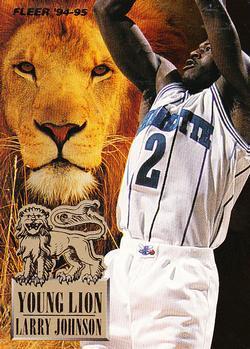 1994 Fleer Young Lions Larry Johnson #3 card