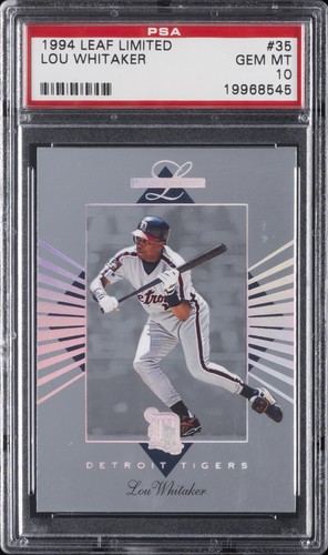 1994 Leaf Limited Lou Whitaker #35 card