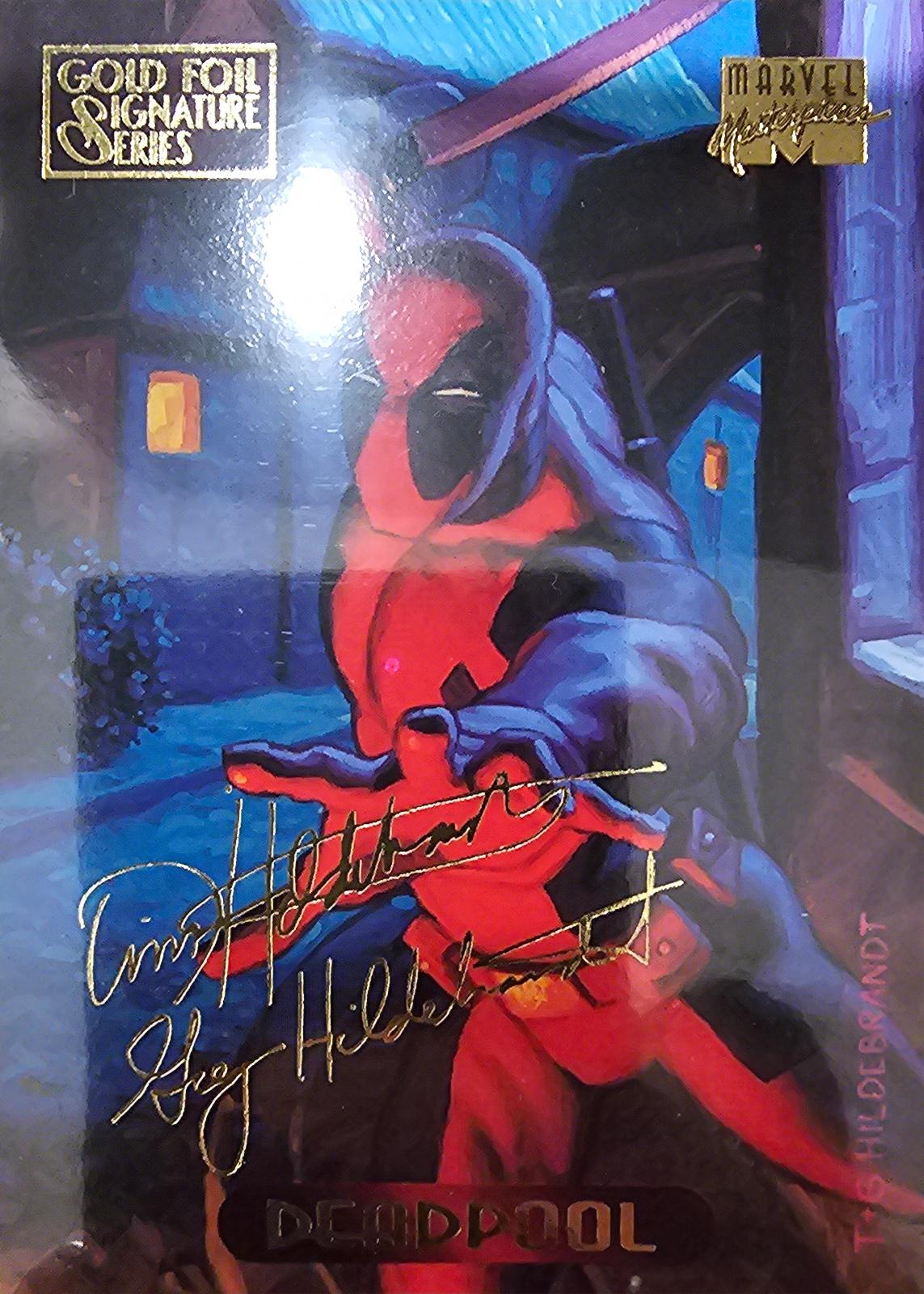 1994 Masterpieces Deadpool [Gold Foil Signature] #28 card