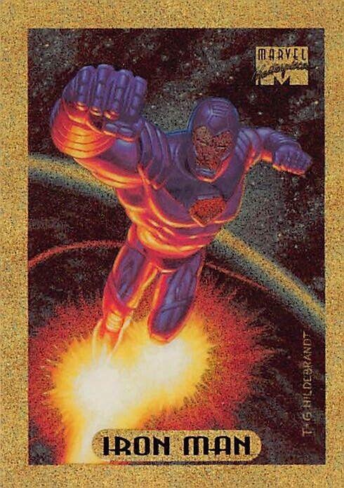 1994 Masterpieces Iron Man [Gold Holofoil] #5 card